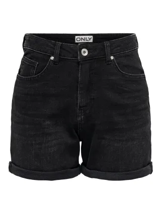 ONLY - ONLJOSEPHINE STRETCH SHORTS DNM AZG NOOS Washed Black - Gr. - M