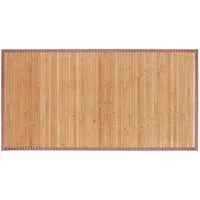relaxdays Badematte Bambusmatte natur, Höhe 4 mm, Bambus, 61 x 122 cm
