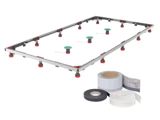 Mepa Duschwannen-Set Montagerahmen SF XL 2S für Stahl-Duschwannen, 182133 182133