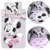 Disney Minnie Mouse Kinderbettwäsche DISNEY Minnie Mouse Bettwäsche 140x200+70x90 Baumwolle, Reißverschluss