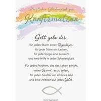 BSB Grußkarten Konfirmation - Glückwunschkarte im Format 11,5 x 17 cm mit