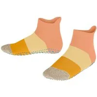 FALKE Haussocken Colour Block Haussocken (1-Paar) mit rutschhemmendem Noppendruck