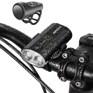 Astrolux® BC2 Double 800LM LED Bright Bike Light 2600mAh Battery IP64 Waterproof 5 Light Modes Type-C Rechargeable Bicyc