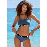 Elbsand Bustier-Bikini mit Markenschriftzügen in Kontrastfarbe