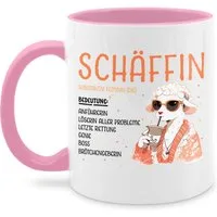 Shirtracer Tasse Schäffin I Chefin Geschenk I Anführerin I Leiterin I Vorgesetzte I Lus, Keramik, Kaffeetasse Job Geschenk