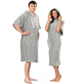 Lanudo? Surf Bade Poncho Unisex S/M Silber