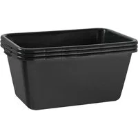 BURI Mörtelkübel 3x Mörtelkasten 40 Liter Mörtelwanne 60x40cm Mörtelkübel extra robust, (3-tlg)