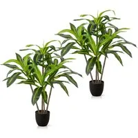 Kunstpalme künstlicher Drachenbaum, Kunstpflanze Drachenbaum im Topf Drachenbaum, PASCH, Höhe 100 cm