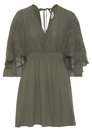 LASCANA - LASCANA Strandkleid khaki - Gr. - 36