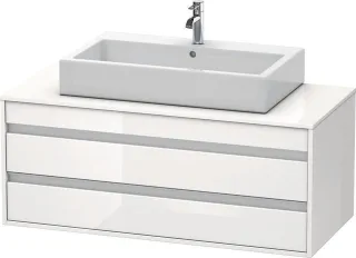 Duravit Ketho Konsolenwaschtischunterbau wandhängend Weiß Hochglanz 1200x550x496 mm - KT665602222 KT665602222