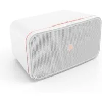 Hama Smart-Speaker SIRIUM WLAN Lautsprecher Weiß Smart Speaker (Bluetooth, WiFi, Fernbedienung, Sprachsteuerung,WiFi WLAN, Stereo Sound, USB-In AUX-In)