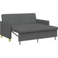 vidaXL Sofa Schlafsofa Ausziehbar Dunkelgrau Stoff, 1 Teile