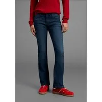 Arizona Bootcut-Jeans Baby-Boot Bootcut-Stil, figurbetonte Passform, mit Used-Effekten