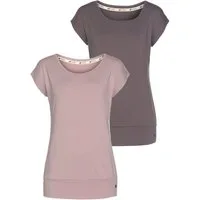 Ocean Sportswear Yoga & Relax Shirt Soulwear - Essentials Yoga Shirts (Packung, 2er-Pack) leicht überschnittene Schultern, längerer Schnitt