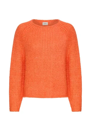 camel active - Strickpullover mit weiten Ärmeln pumpkin - Gr. - 4XL
