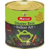 Menzi Fertiggericht, Menzi Djuvec Reis nach Balkan Art mit 21 Prozent Gemüse 2500g