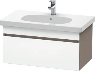 Duravit DuraStyle Waschtischunterbau wandhängend Weiß & Basalt Matt 800x453x398 mm - DS638401843 DS638401843