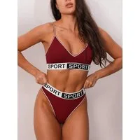 Elegant Love Set: Sport-BH Komfort Dessous-Set - Sexy Soft-BH ohne Bügel (Set, 2-tlg., mit hoch geschnittenen Panty) Loungewear Damenunterwäsche-Set – Bralette & High Waist Slip