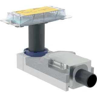 Geberit Duschrinnen Rohbauset CleanLine d50, Höhe: ab 90mm, 154150001 154150001