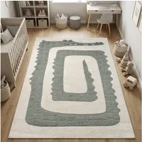 Carpetia Kinderteppich Modern Spielteppich, rechteckig, Höhe: 14 mm, Hoch-Tief 3D Effekt Pflegeleicht Allergikergeeignet