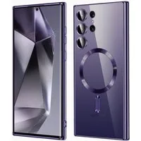 MSM Handyhülle Hülle für Samsung Galaxy S24 Ultra MagSafe Schutz Hard Case TITAN