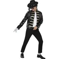 Funidelia Kostüm Michael Jackson – Jacke Militärgarde, Inspiriert von der Jacke, die der King of Pop auf dem Walk of Fame tru