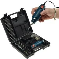 ChiliTec Holzbohrer Mini Bohrmaschine Gravur & Polier Set