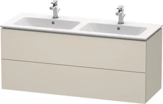 Duravit L-Cube Waschtischunterbau wandhängend Taupe Supermatt 1290x481x550 mm - LC625808383 LC625808383