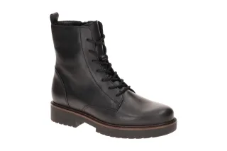 Gabor 8025.04 Damen Stiefeletten Schwarz Echtleder K-Weite Blockabsatz