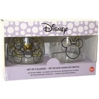 Stor Glas Disney Minnie Mouse 2 Gläser im Geschenkkarton 2er Trinkglas Set, 1-tlg., Glas, authentisches Design