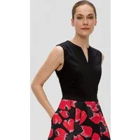 s.Oliver Minikleid Kleid Floral gemustertes Kleid mit Tunika-Ausschnitt