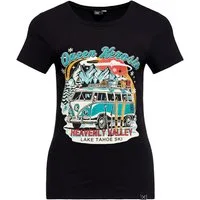 QueenKerosin Print-Shirt Heavenly Valley (1-tlg) mit Vintage-Print