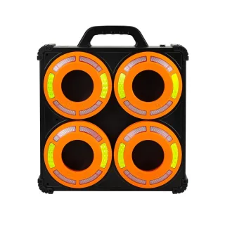 Dönges LED-360° Signalleuchten-Set für Verkehrsleitkegel im Koffer
