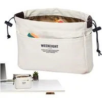 Blusmart Beuteltasche Kordelzug Canvas Aufbewahrungsorganisatoren (Multi-Taschen Liner Bag, Leichte tragbare Reise-Aufbewahrungstasche), Für den Einsatz im Freien, auf Reisen und im täglichen Gebrauch