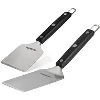 BURNHARD® Grillbesteck-Set Grillspachtel und Grillschaber, Set 2-tlg. Edelstahl, (2 tlg)