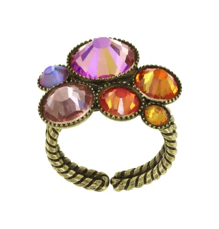 konplott - Ring - Water Cascade Glam lila/orange
