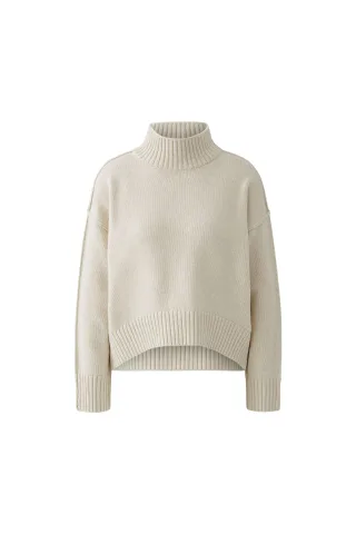 Oui - Pullover offwhite mel - Gr. - 34