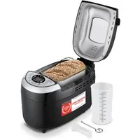 TZS FIRST AUSTRIA Brotbackautomat 850W, 900-1250 g, 12 Funktionsmenüs, Antihaftbeschichtet, Timer, 850 W, Warmhaltefunktion, herausnehmbare Brotform, inkl. 2 Knethaken