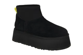 UGG 1168170 BLK Classic Mini Dipper Damenschuhe Plateau Stiefeletten schwarz ...