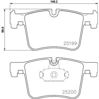 Hella Bremsbel?ge vorne BMW 1er 2er 3er 4er X3 X4