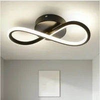ZMH LED Deckenleuchte Wohnzimmer 3 Blatten verflochten 25/34/40CM Modern für Schlafzimmer, Augenschutz, Einfache Installtion, LED fest integriert, LED fest integriert