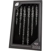 Krebs Glas Lauscha Christbaumschmuck Eiszapfen Set, Klarglas (6-tlg), Christbaumschmuck aus Glas, mundgeblasen, handgefertigt, Eiszapfen