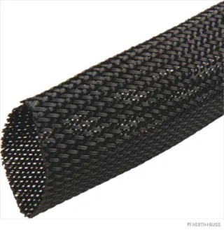 HERTH&BUSS Geflechtschlauch, Polyester, -50 bis +150 °C schwarz - 51271206