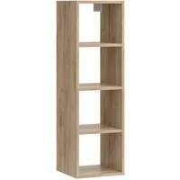 Vicco Bücherregal Wido, Anthrazit/Sonoma, 30 x 100 cm mit 4 offene Ablagen, 1-tlg.
