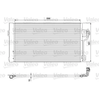Valeo Klimakondensator Mercedes Viano Vito 814391