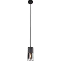 TRIO Leuchten LED Pendelleuchte, LED wechselbar, Warmweiß, klein, Rauchglas einflammig für über Kochinsel & Kücheninsel hängend