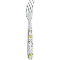 EasyLife Tafelgabel Fleurs et Citrons, Spülmaschinengeeignet, Mehrfarbig, Zitronen, H: cm