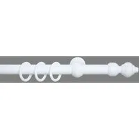 Good Life Vorhangstange Trend, Ø 28 mm, 1-läufig, Fixmaß, verschraubt, Kunststoff, Metall