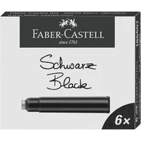 Faber-Castell Standard Tintenpatrone (6-tlg., passend für viele Füllhalter, permanent)