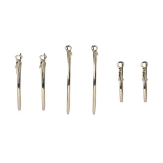 Miso - "Mix" Metall Kreolen 3er-Pack (Gold)